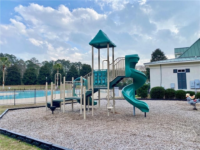 135 Como Dr, Pooler, GA 31322 - community jungle gym featuring fence and a community pool