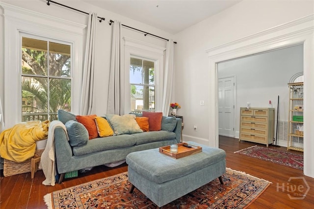 1722/1724 Barnard St, Savannah, GA 31401 - living area with wood finished floors and plenty of natural light