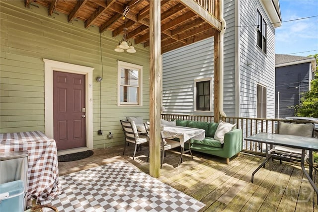 1722/1724 Barnard St, Savannah, GA 31401 - deck with outdoor dining area