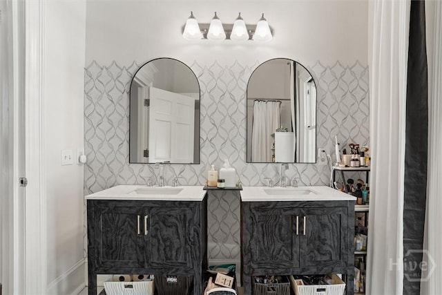 1722/1724 Barnard St, Savannah, GA 31401 - bathroom with two vanities