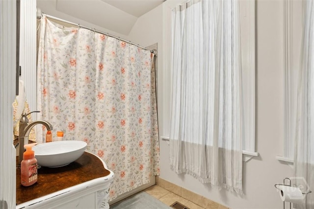 1722/1724 Barnard St, Savannah, GA 31401 - full bathroom featuring tile patterned floors and vanity