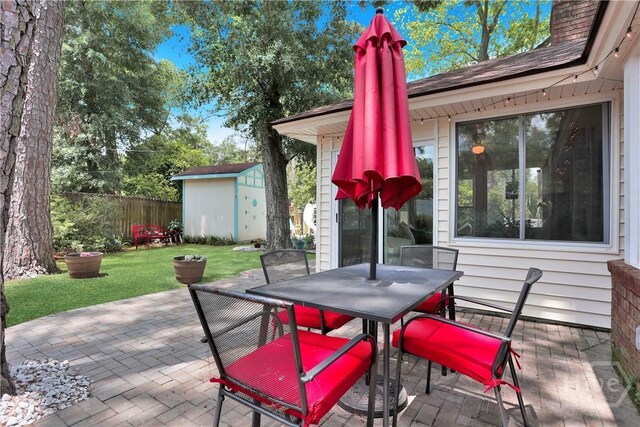 1 Black Forest Dr, Savannah, GA 31410 - view of patio / terrace with outdoor dining area