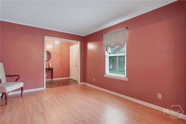 1 Black Forest Dr, Savannah, GA 31410 - unfurnished room featuring wood finished floors, baseboards, and ornamental molding