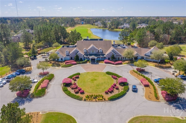 124 Kent Trl, Pooler, GA 31322 - bird's eye view of a nearby body of water and a tree filled landscape