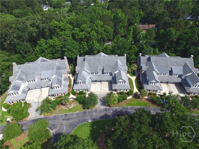 204 River Oaks Dr, Richmond Hill, GA 31324 - aerial overview of property's location featuring nearby suburban area and a forest