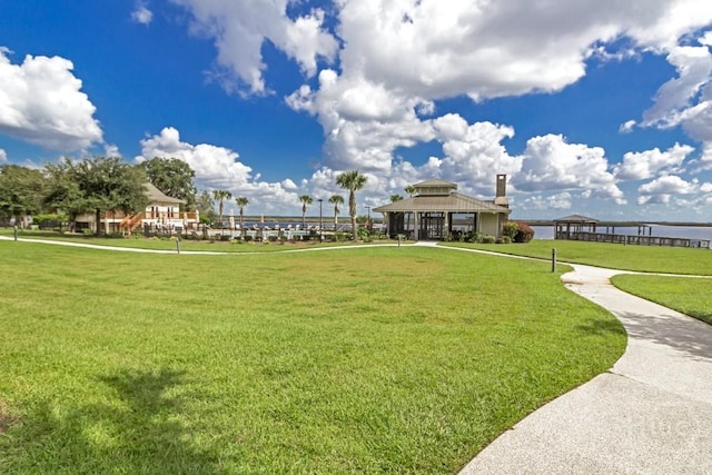 204 River Oaks Dr, Richmond Hill, GA 31324 - view of home's community featuring a gazebo and a lawn