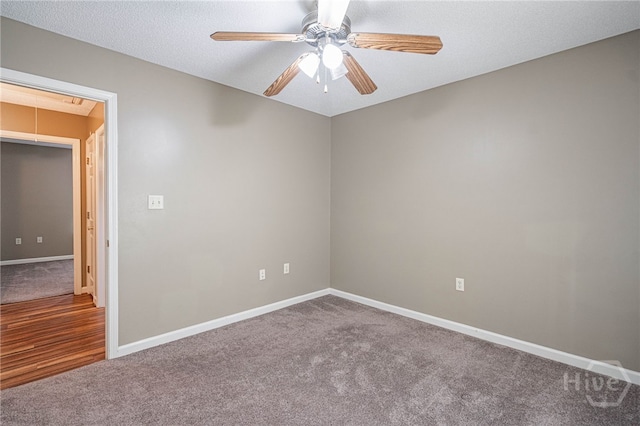 145 New Stillwell Rd, Springfield, GA 31329 - carpeted empty room featuring a ceiling fan, baseboards, and attic access