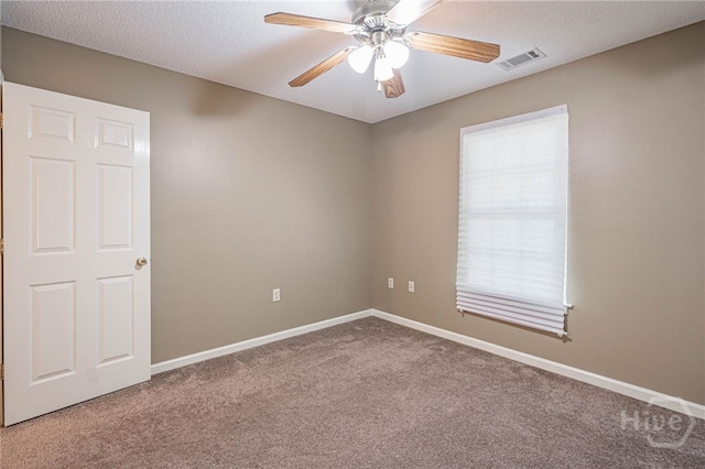 145 New Stillwell Rd, Springfield, GA 31329 - unfurnished room with carpet floors, healthy amount of natural light, baseboards, and a ceiling fan