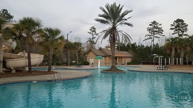 182 Brookline Dr, Savannah, GA 31407 - community pool featuring a patio