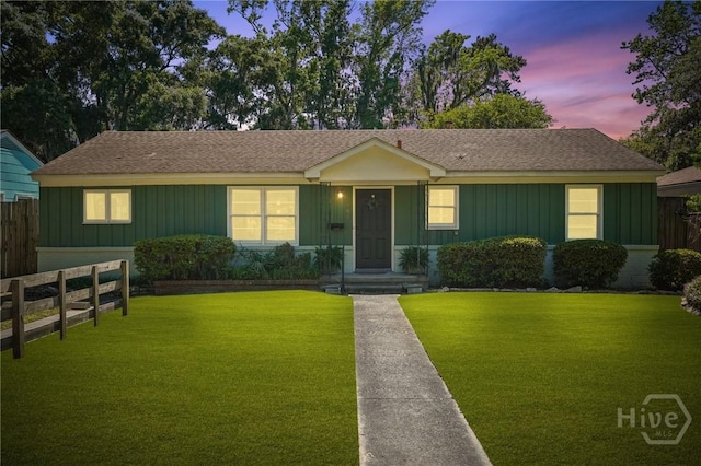 355 Riverview Dr, Savannah, GA 31404 - ranch-style home with board and batten siding and a shingled roof