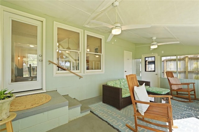 355 Riverview Dr, Savannah, GA 31404 - sunroom featuring lofted ceiling