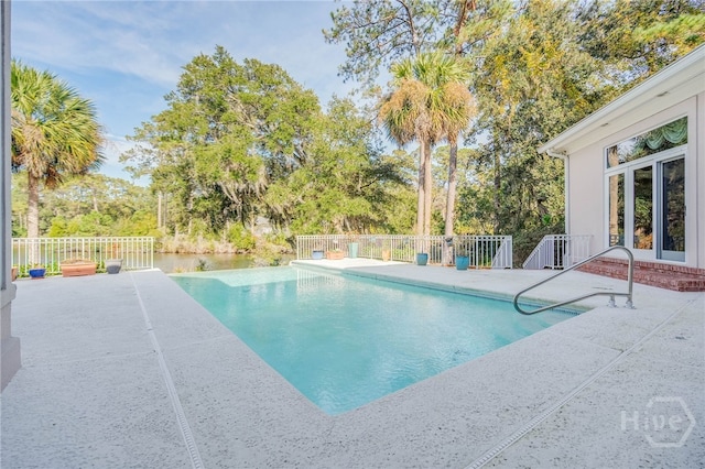 4 Longwater Ln, Savannah, GA 31411 - view of pool with a patio area and view of wooded area