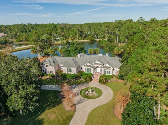 4 Longwater Ln, Savannah, GA 31411 - aerial view of property and surrounding area with a large body of water and a forest