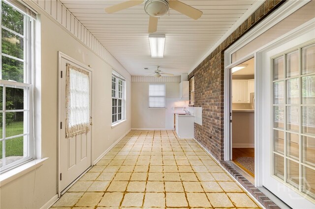 205 Meadowlark Cir, Savannah, GA 31419 - view of unfurnished sunroom