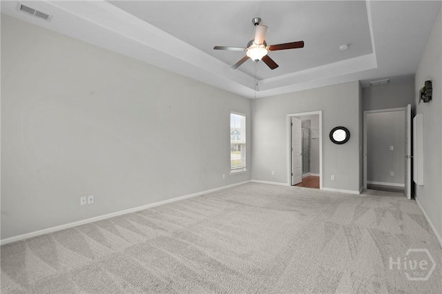 2 Chimney Ct, Savannah, GA 31407 - unfurnished bedroom featuring a raised ceiling, carpet, baseboards, and ceiling fan