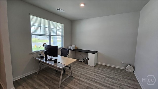 156 Kraft, Pooler, GA 31322 - office area featuring wood finished floors and baseboards
