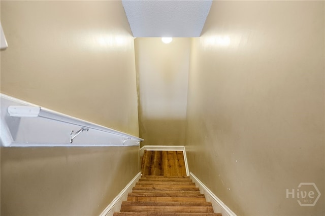 209 Saint James Walk, Guyton, GA 31312 - stairs featuring wood finished floors and baseboards