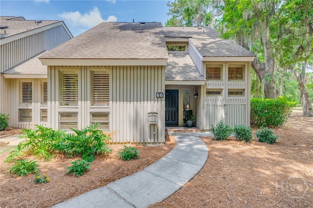 66 Dame Kathryn Dr, Savannah, GA 31411 - view of front of property featuring roof with shingles and board and batten siding
