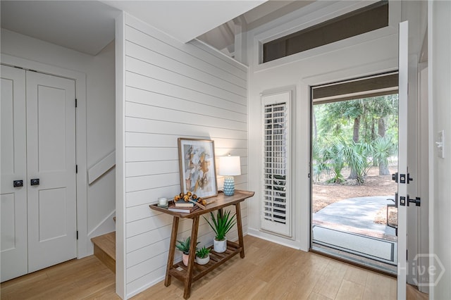 66 Dame Kathryn Dr, Savannah, GA 31411 - foyer with wood finished floors and wood walls