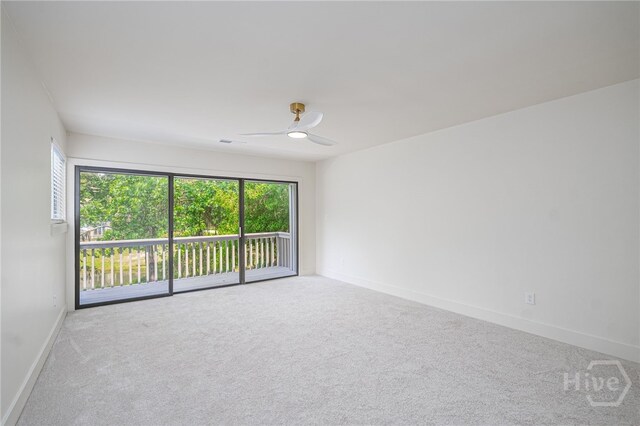 66 Dame Kathryn Dr, Savannah, GA 31411 - carpeted spare room with ceiling fan and baseboards