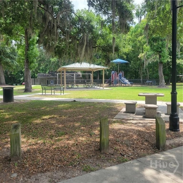 1214 Delesseps Ave, Savannah, GA 31404 - view of community with a gazebo