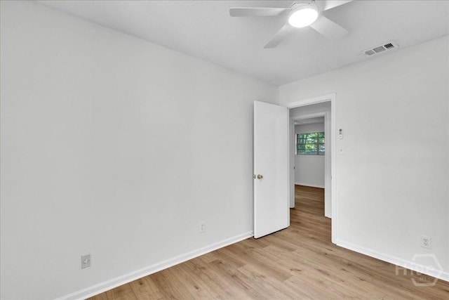 28 Red Fox Dr, Savannah, GA 31419 - spare room featuring baseboards, light wood finished floors, and a ceiling fan