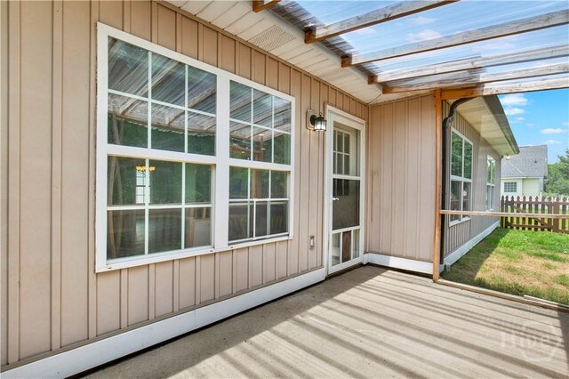 29 Joy Ln, Midway, GA 31320 - view of unfurnished sunroom