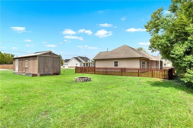 29 Joy Ln, Midway, GA 31320 - view of yard with a fire pit