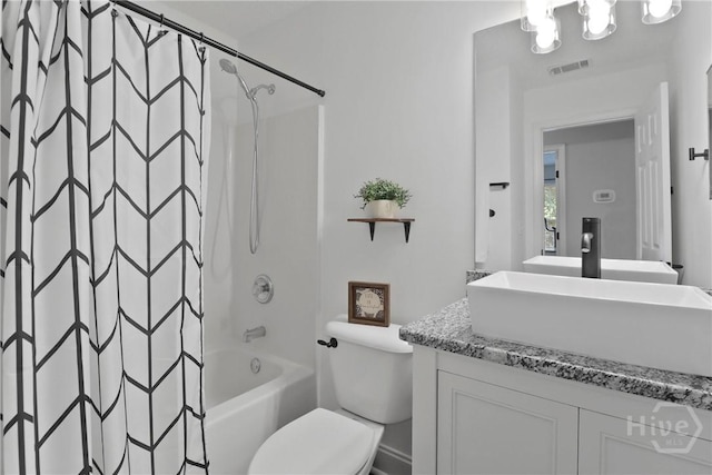 310 Tibet Ave Unit 10, Savannah, GA 31406 - bathroom with vanity, shower / bath combination with curtain, and toilet