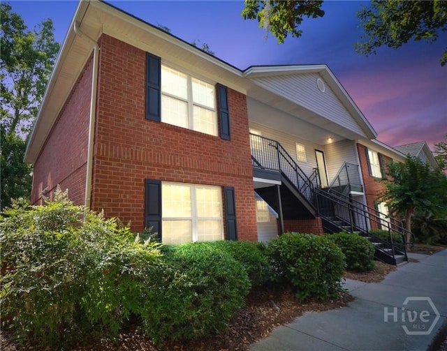 310 Tibet Ave Unit 10, Savannah, GA 31406 - view of front of home with stairs and brick siding