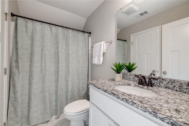447 Nease Rd, Guyton, GA 31312 - full bath with vanity, toilet, and marble finish floors