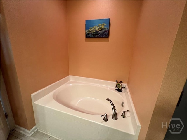 103 Travertine Cir, Savannah, GA 31419 - full bathroom with a garden tub and tile patterned floors