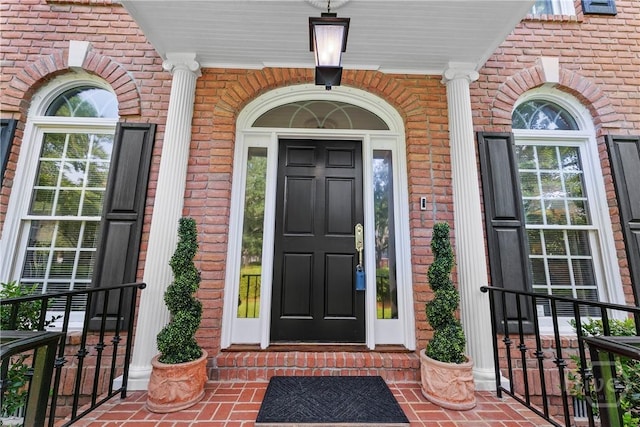 320 Wedgefield Xing, Savannah, GA 31405 - entrance to property with a porch and brick siding