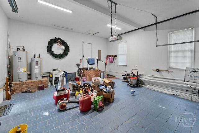 320 Wedgefield Xing, Savannah, GA 31405 - garage featuring water heater and a garage door opener