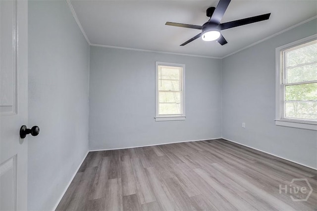133 Parsons Ave, Pooler, GA 31322 - unfurnished room with crown molding, wood finished floors, and ceiling fan