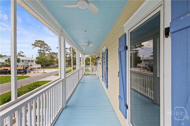 130 Lewis Ave, Tybee Island, GA 31328 - view of patio featuring ceiling fan