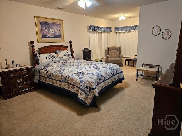 127 Lakeshore Dr, Savannah, GA 31419 - bedroom with light colored carpet and ceiling fan