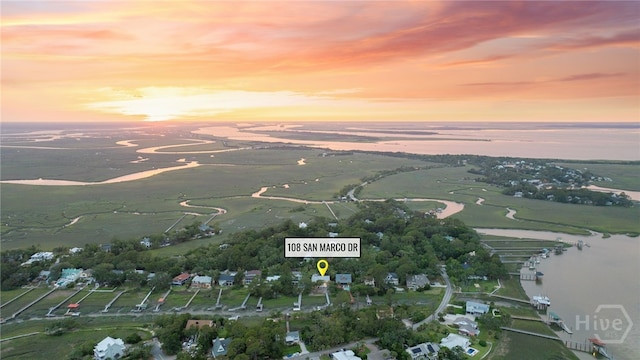108 San Marco Dr, Tybee Island, GA 31328 - aerial view at dusk of a water view