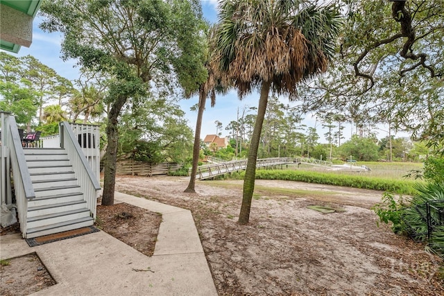 108 San Marco Dr, Tybee Island, GA 31328 - view of yard with stairs