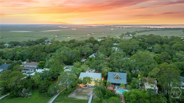 108 San Marco Dr, Tybee Island, GA 31328 - view of aerial view at dusk