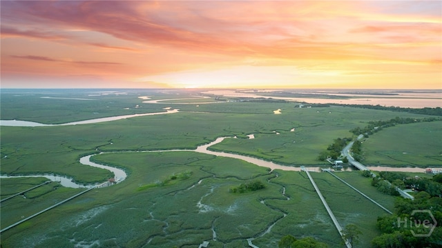 108 San Marco Dr, Tybee Island, GA 31328 - aerial view of property and surrounding area featuring rural landscape and a large body of water