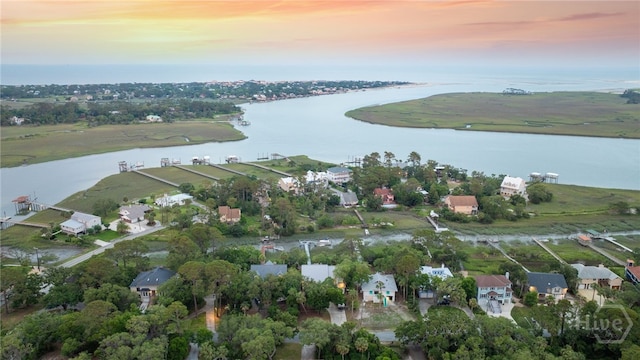 108 San Marco Dr, Tybee Island, GA 31328 - aerial view at dusk of a water view