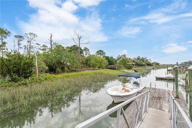 108 San Marco Dr, Tybee Island, GA 31328 - dock area featuring a water view
