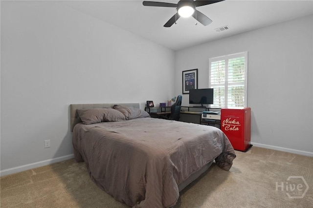 73 Small Pine Ln, Richmond Hill, GA 31324 - carpeted bedroom featuring baseboards and ceiling fan