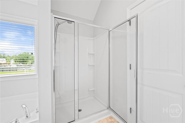 821 NE Mustang Ln, Ludowici, GA 31316 - full bathroom featuring a stall shower and a bath