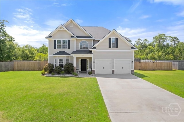 821 NE Mustang Ln, Ludowici, GA 31316 - craftsman-style house featuring a garage and concrete driveway