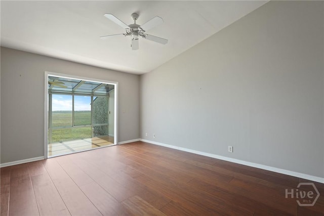 104 Bull River Bluff Dr Unit 104, Savannah, GA 31410 - unfurnished room featuring wood finished floors, a ceiling fan, and baseboards