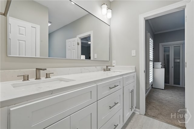3 Benedictine Retreat Retreat, Savannah, GA 31411 - full bathroom featuring double vanity and ornamental molding