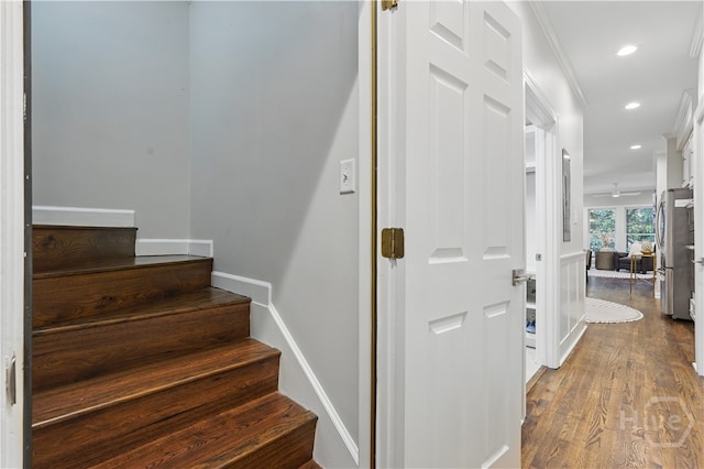 3 Benedictine Retreat Retreat, Savannah, GA 31411 - stairs with wood finished floors and recessed lighting