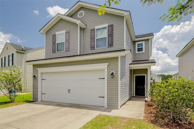 141 Lakepointe Dr, Savannah, GA 31407 - traditional-style house featuring an attached garage and concrete driveway